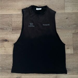 Vanquish Black Muscle Tank Top - Sleeveless Men’s Shirt